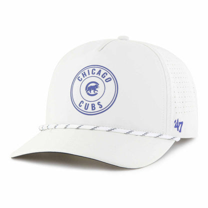 Chicago Cubs 47 Brand White Loop Hitch Adjustable Cap