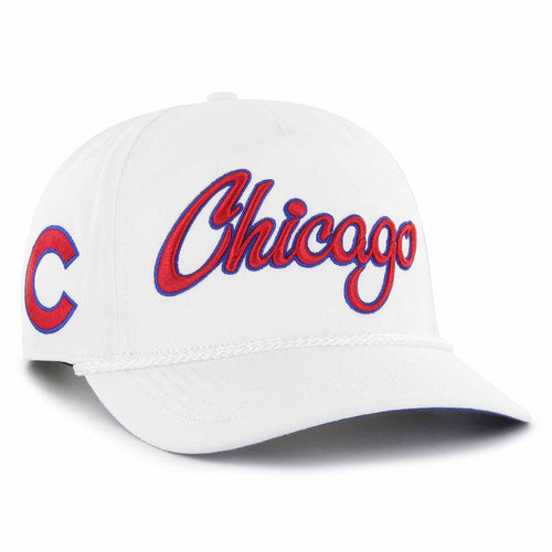 Chicago Cubs 47 Brand White Overhand Hitch Snapback Adjustable Cap