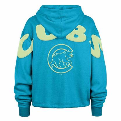 Chicago Cubs 47 Brand Women's Bright Side Venice Hooded Sweatshirt