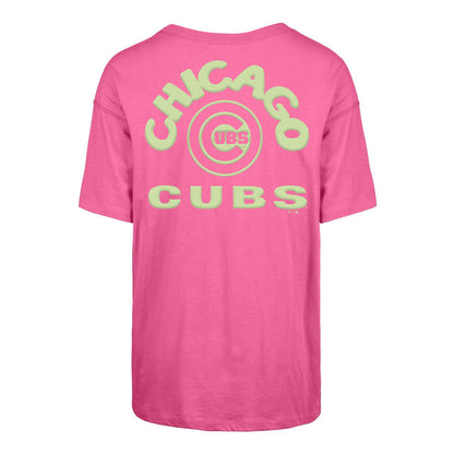 Chicago Cubs 47 Brand Women's High Spirits Pink Sadie T-Shirt