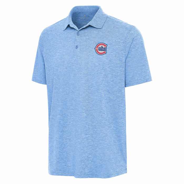 Chicago Cubs Blues Alternate 2 Logo Antigua Columbia Blue Par 3 Polo