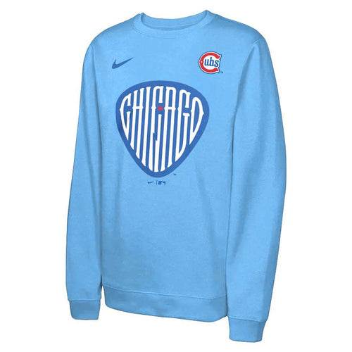 Chicago Cubs Nike Blues Alternate 2 Logo Out Think Crewneck Sweatshirt