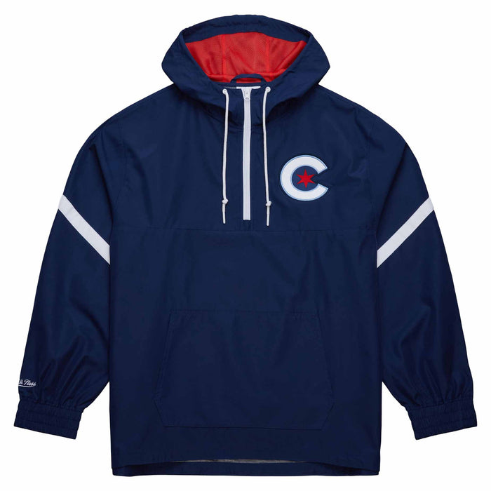 Chicago Cubs City Connect Lightweight Mitchell & Ness Anorak Hooded Jacket
