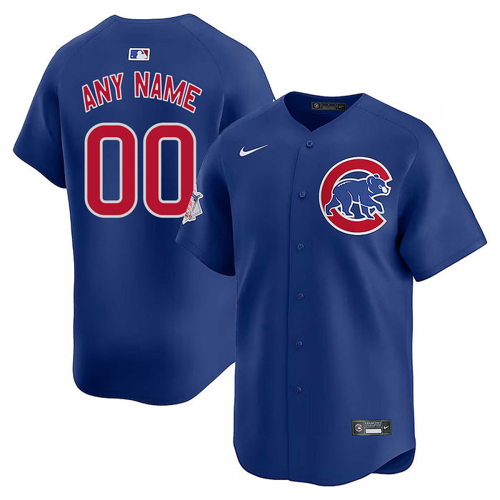 Chicago Cubs Customized Youth Nike Alternate Home Run Replica Jersey With Authentic Lettering