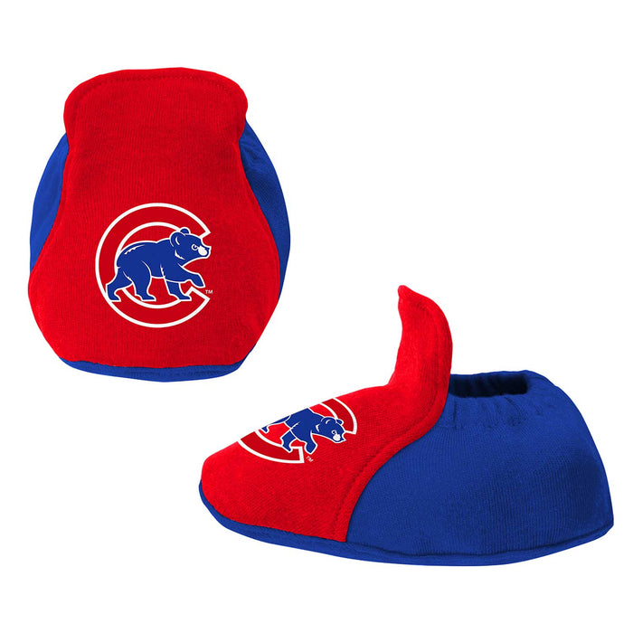 Chicago Cubs Infant Love Of Baseball Bib Bootie & Creeper Set
