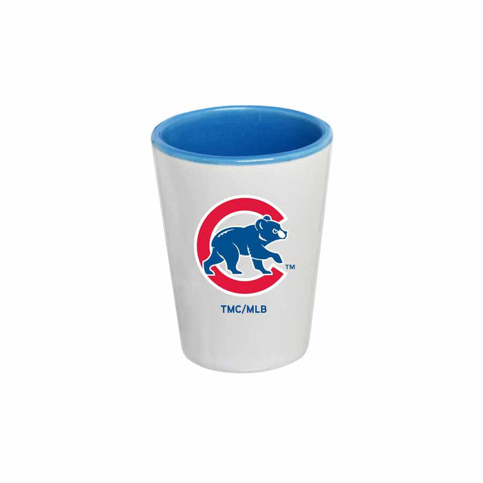 Chicago Cubs Inner Color Walking Bear 2 Oz. Shot Glass