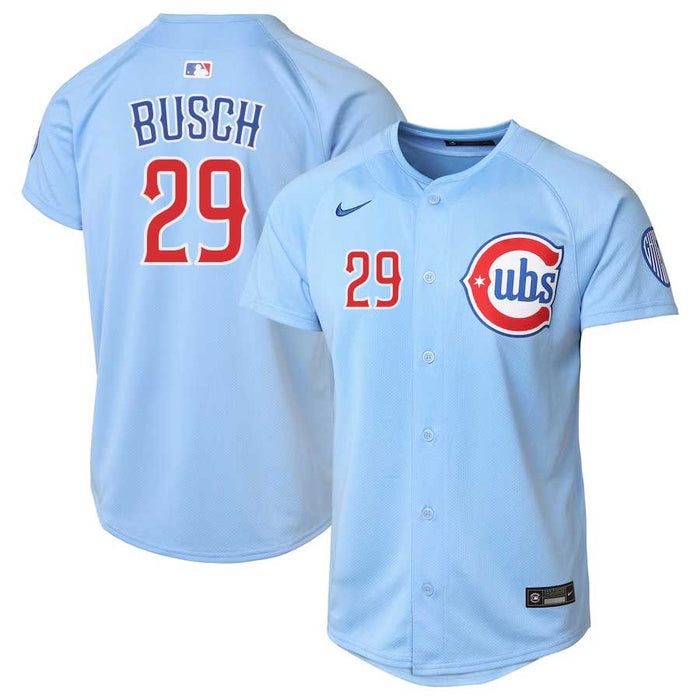 Chicago Cubs Michael Busch Youth Nike Blues Alternate 2 Home Run Jersey