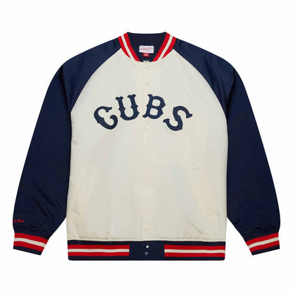 Chicago Cubs Mitchell & Ness Double Clutch Satin Jacket