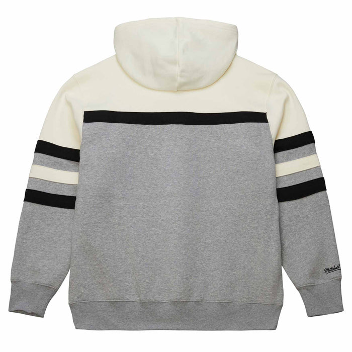 Chicago Cubs Mitchell & Ness Grey Tan Head Coach Hooded Sweatshirt