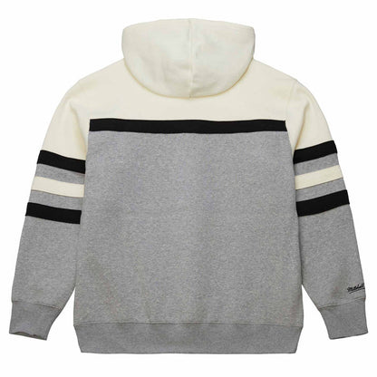 Chicago Cubs Mitchell & Ness Grey Tan Head Coach Hooded Sweatshirt