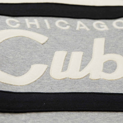 Chicago Cubs Mitchell & Ness Grey Tan Head Coach Hooded Sweatshirt