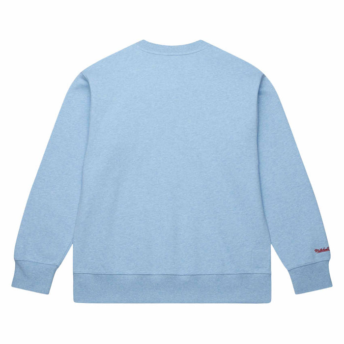 Chicago Cubs Mitchell & Ness Playoff Win Baby Blue Crewneck Sweatshirt