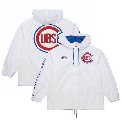 Chicago Cubs Mitchell & Ness White Coaches Jacket