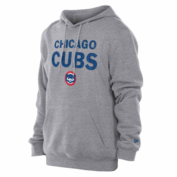Chicago Cubs New Era 1984 Bear Bubble Grey Hooded Sweatshirt