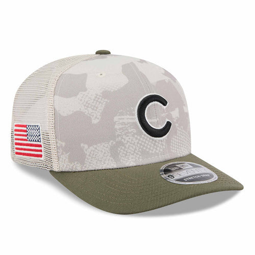 Chicago Cubs New Era 2025 Armed Forces Day 9SEVENTY Stretch Snap Adjustable Cap