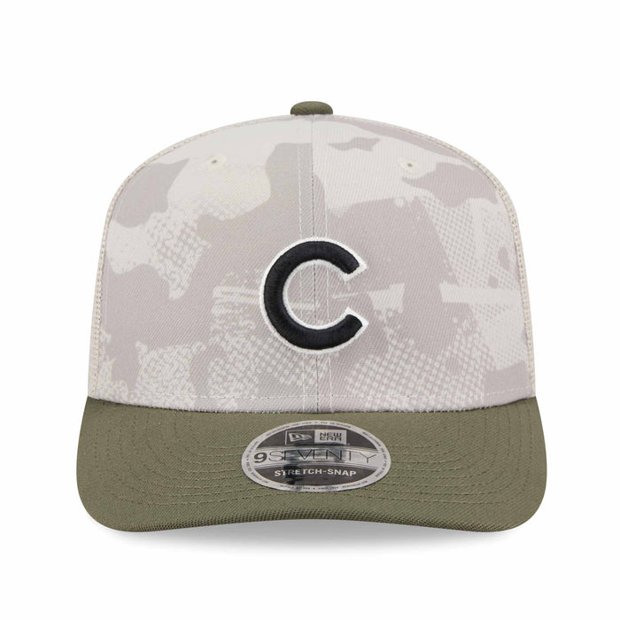 Chicago Cubs New Era 2025 Armed Forces Day 9SEVENTY Stretch Snap Adjustable Cap