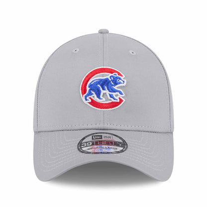 Chicago Cubs New Era 39THIRTY Walking Bear Grey Stretch Fit Cap