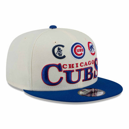 Chicago Cubs New Era 9FIFTY Three Logo Archive Snap Back Cap