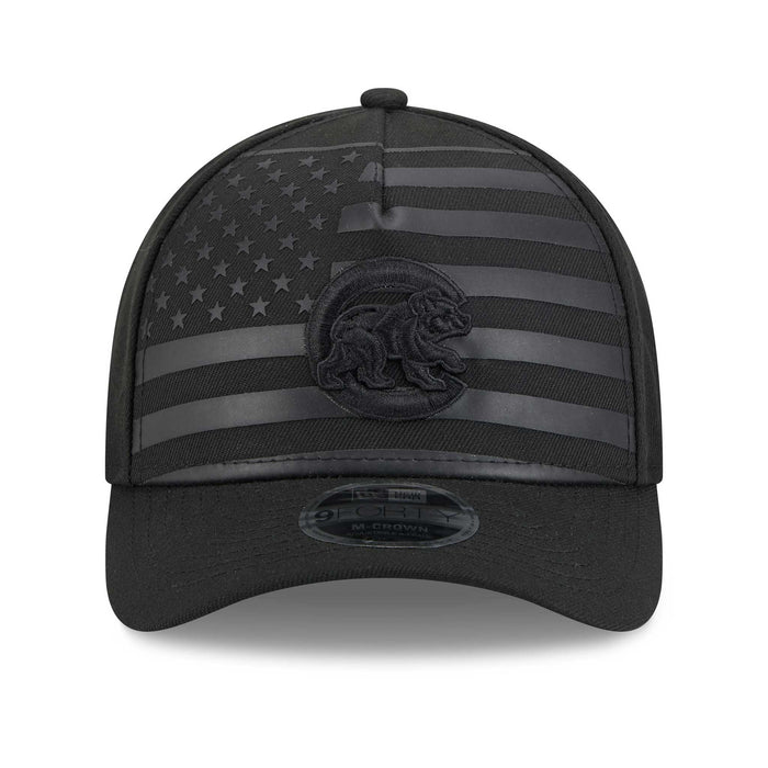 Chicago Cubs New Era Black Flag 9FORTY M-Crown Adjustable Cap