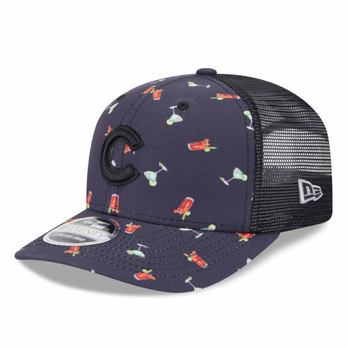 Chicago Cubs New Era Cocktail Print 9SEVENTY Stretch Snap Adjustable Cap