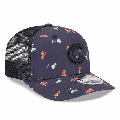 Chicago Cubs New Era Cocktail Print 9SEVENTY Stretch Snap Adjustable Cap