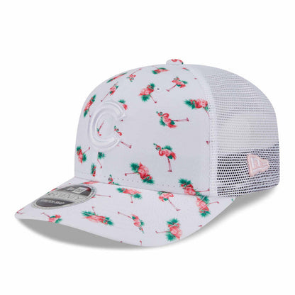 Chicago Cubs New Era Flamingo Print 9SEVENTY Stretch Snap Cap