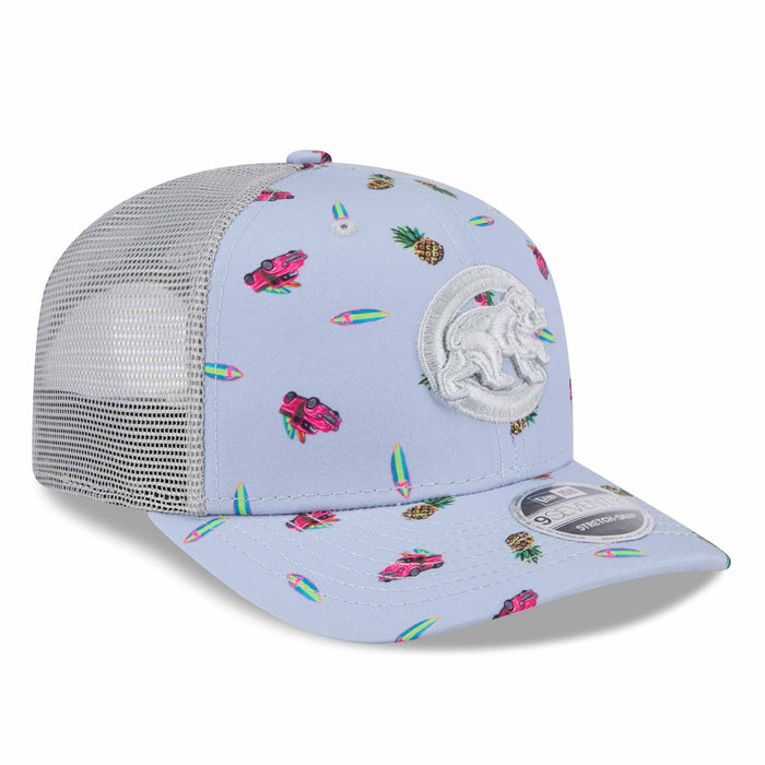 Chicago Cubs New Era Fruit Print 9SEVENTY Stretch Snap Adjustable Cap