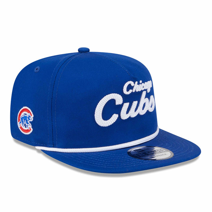 Chicago Cubs New Era Golfer Team Text Adjustable Cap