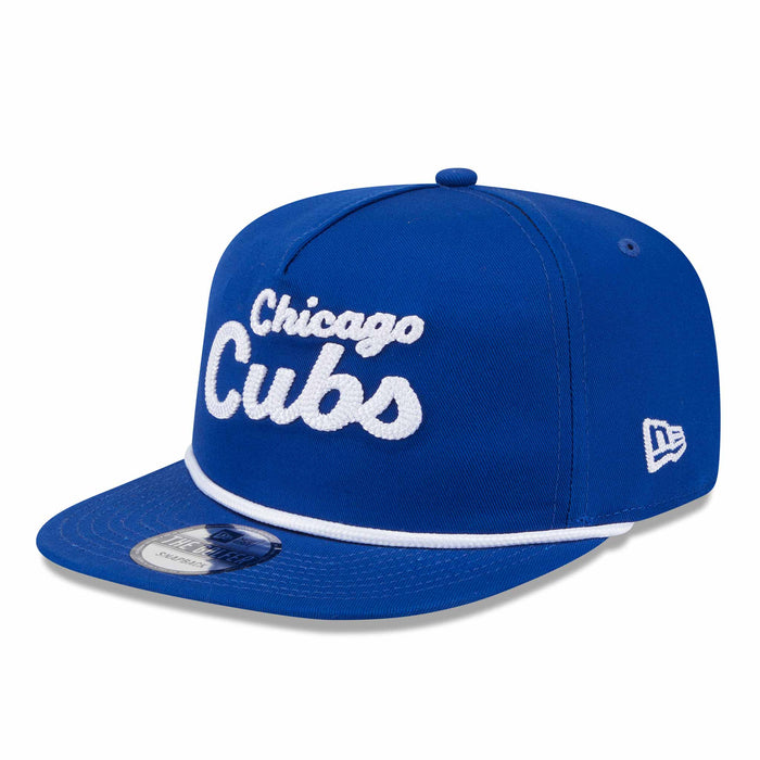 Chicago Cubs New Era Golfer Team Text Adjustable Cap