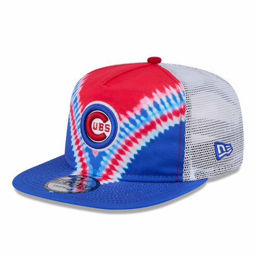 Chicago Cubs New Era Tie Dyed Golfer Adjustable Cap