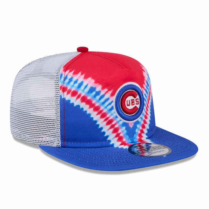 Chicago Cubs New Era Tie Dyed Golfer Adjustable Cap