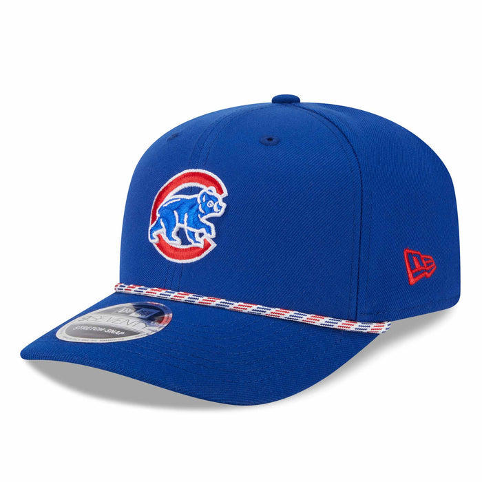 Chicago Cubs New Era Walking Bear Royal Blue Multi Rope 9SEVENTY Stretch Snap Adjustable Cap