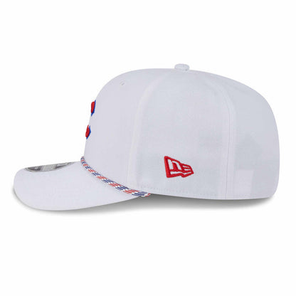 Chicago Cubs New Era White C Multi Rope 9SEVENTY Stretch Snap Adjustable Cap