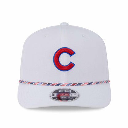 Chicago Cubs New Era White C Multi Rope 9SEVENTY Stretch Snap Adjustable Cap