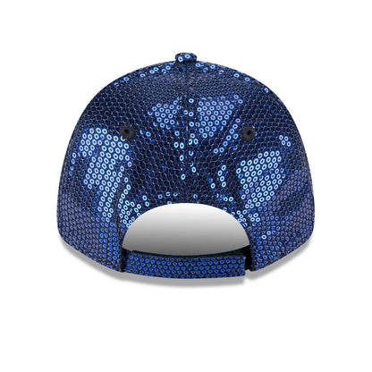 Chicago Cubs New Era Women's 9FORTY Walking Bear Sequin Adjustable Cap