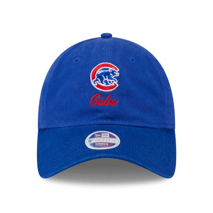Chicago Cubs New Era Women's 9TWENTY Preppy Team Royal Blue Adjustable Cap
