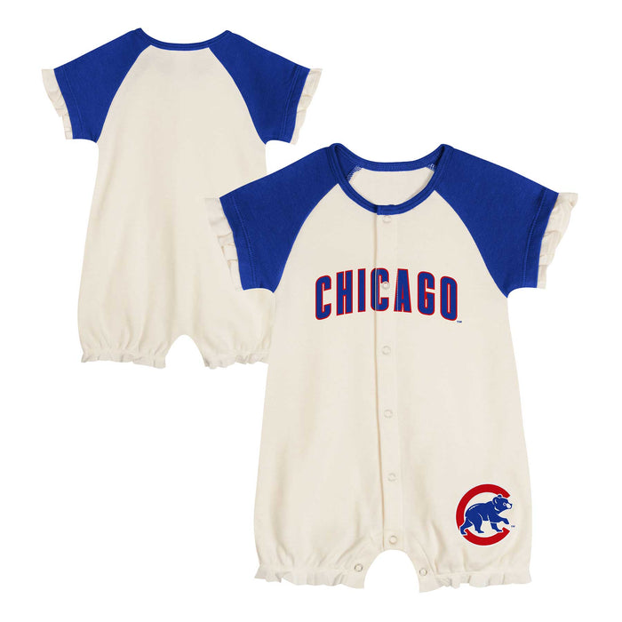 Chicago Cubs Newborn Girls Slide Run Coverall