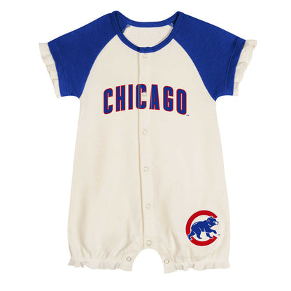 Chicago Cubs Newborn Girls Slide Run Coverall