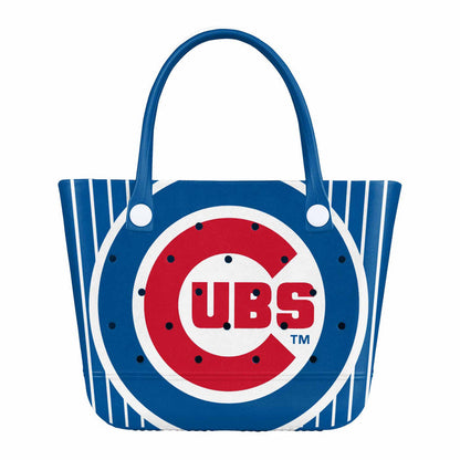 Chicago Cubs Pinstripe Tailgate Tote Bag