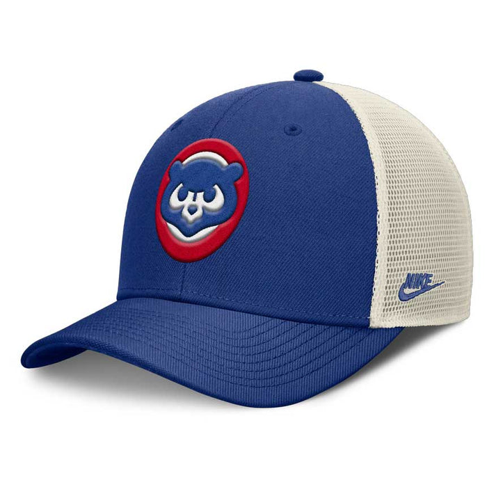 Chicago Cubs Nike Rise Structured Trucker Adjustable Cap