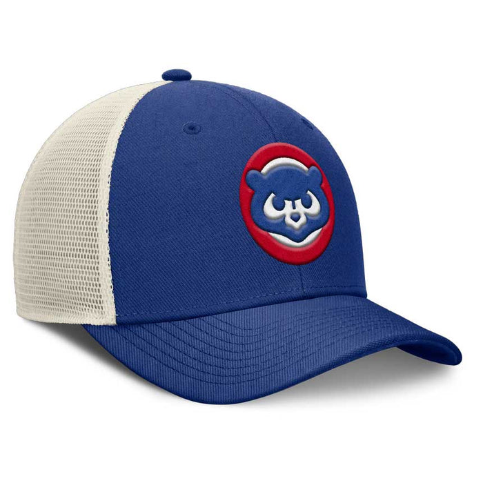 Chicago Cubs Nike Rise Structured Trucker Adjustable Cap