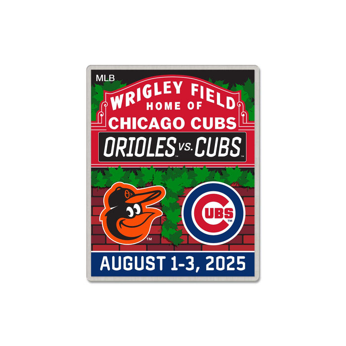 Chicago Cubs vs. Baltimore Orioles 2025 Series Pin