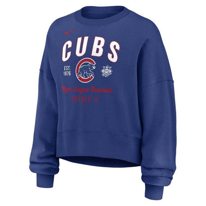 Chicago Cubs Nike Women's Crewneck Fleece
