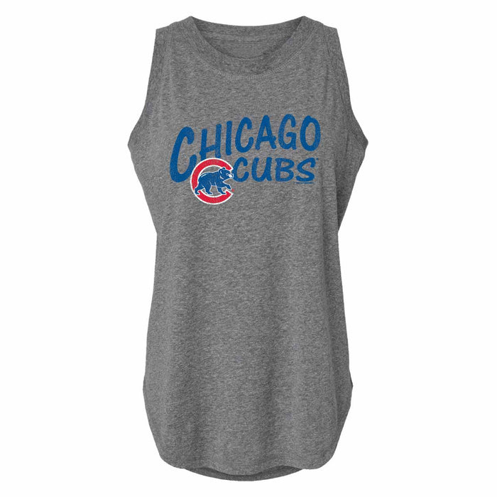 Chicago Cubs Women’s Granite Heather Relaxerd Tank Top