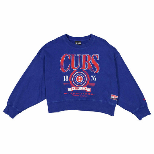 Chicago Cubs Women's New Era Established 1876 Crewneck Sweatshirt