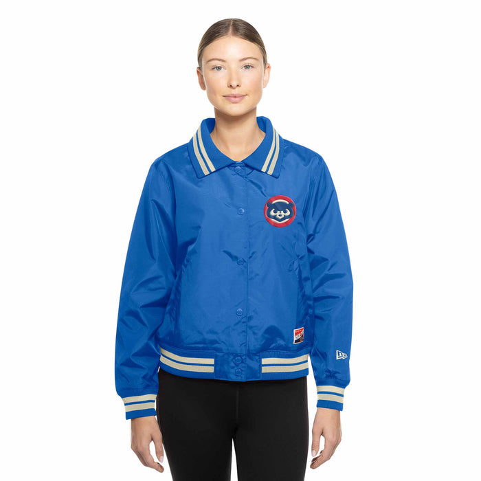 Chicago Cubs Women's New Era Gameday Button Up Jacket