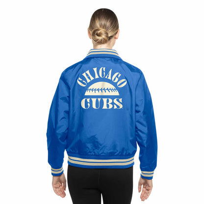 Chicago Cubs Women's New Era Gameday Button Up Jacket
