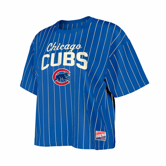 Chicago Cubs Women's New Era Pinstripe T Shirt