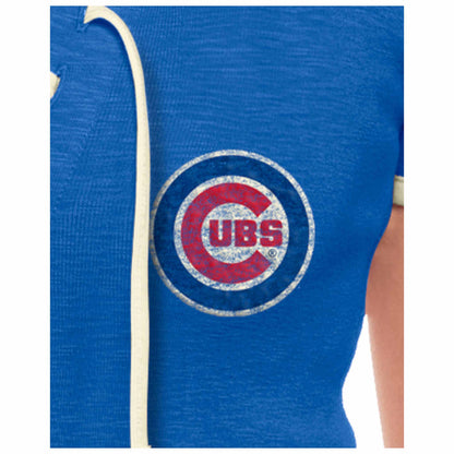 Chicago Cubs Women's New Era String Cropped T-Shirt