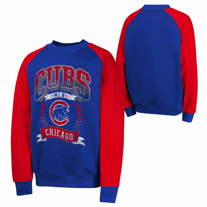 Chicago Cubs Youth Bull Pen Crewneck Sweatshirt